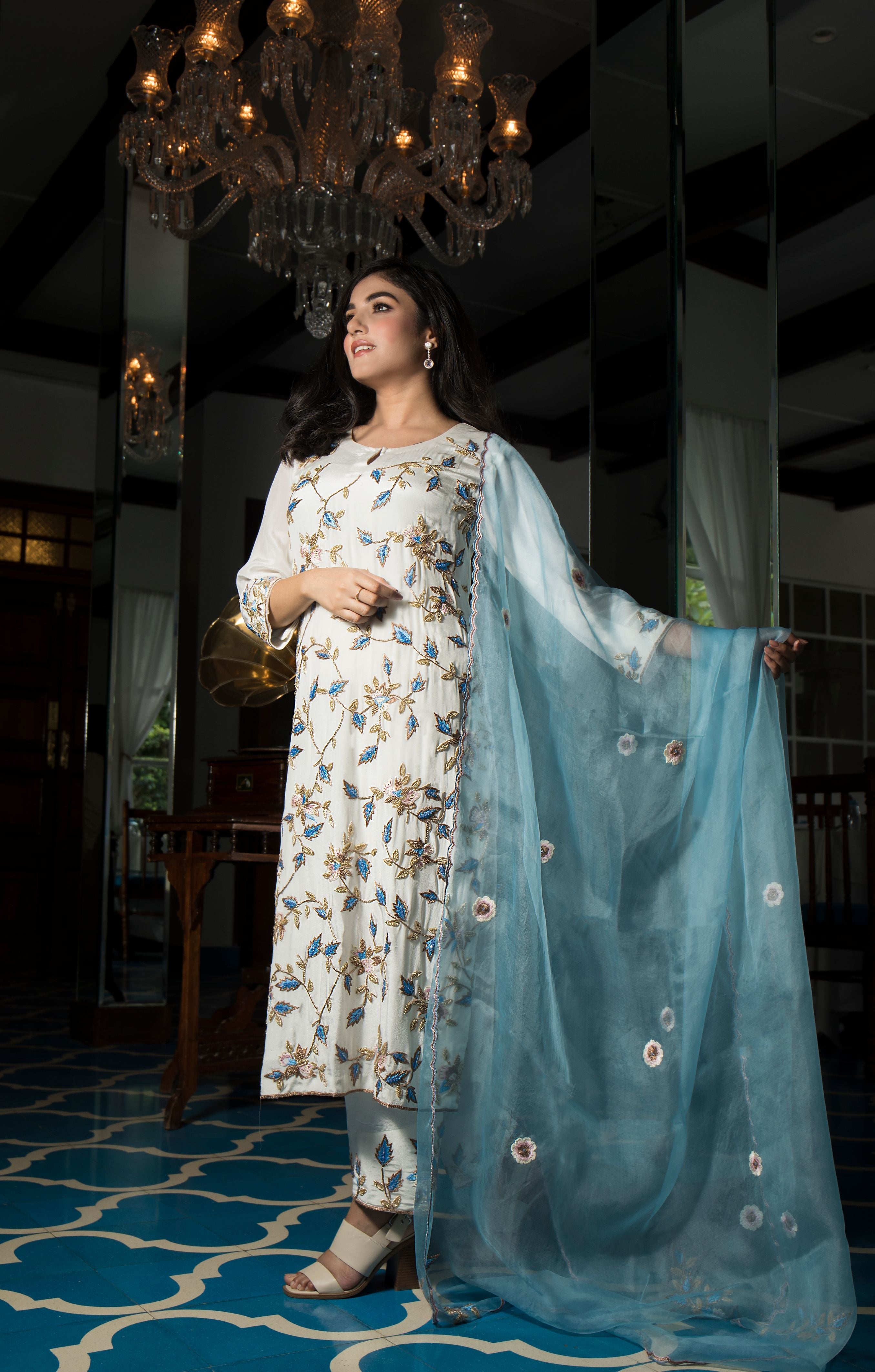 RAINA CREPE KURTA SET