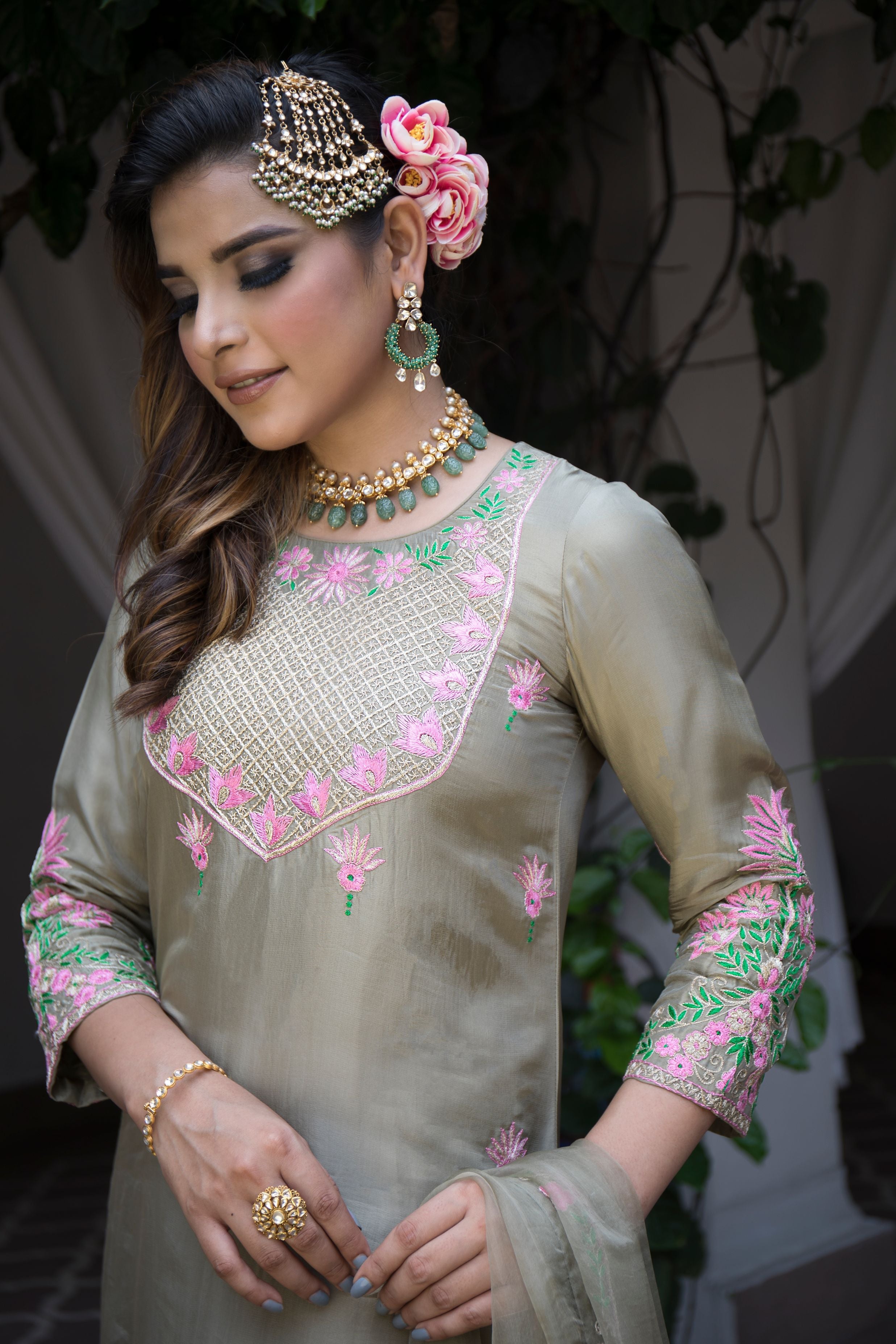 ALAYNA SILK KURTA SET