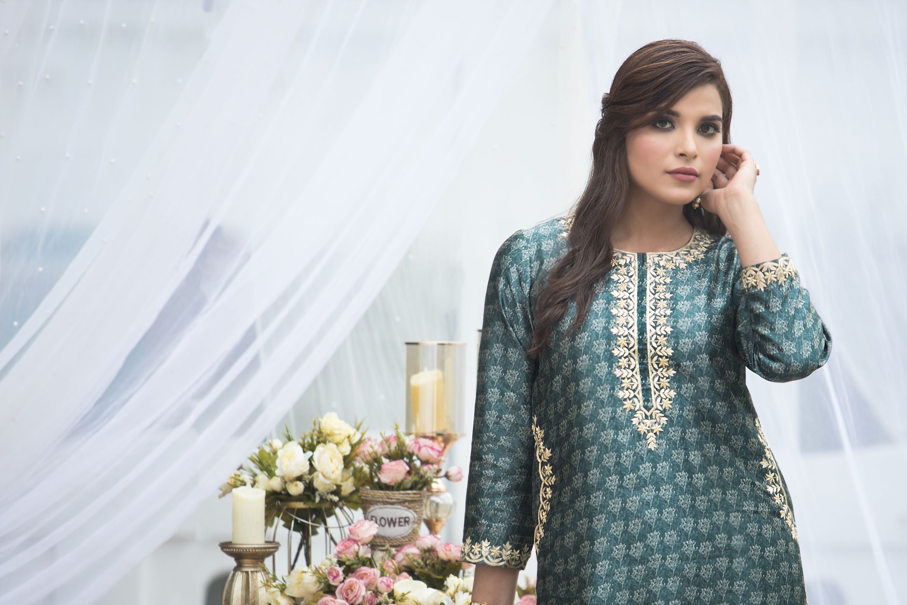 ALIYA TUSSAR SILK KURTA SET