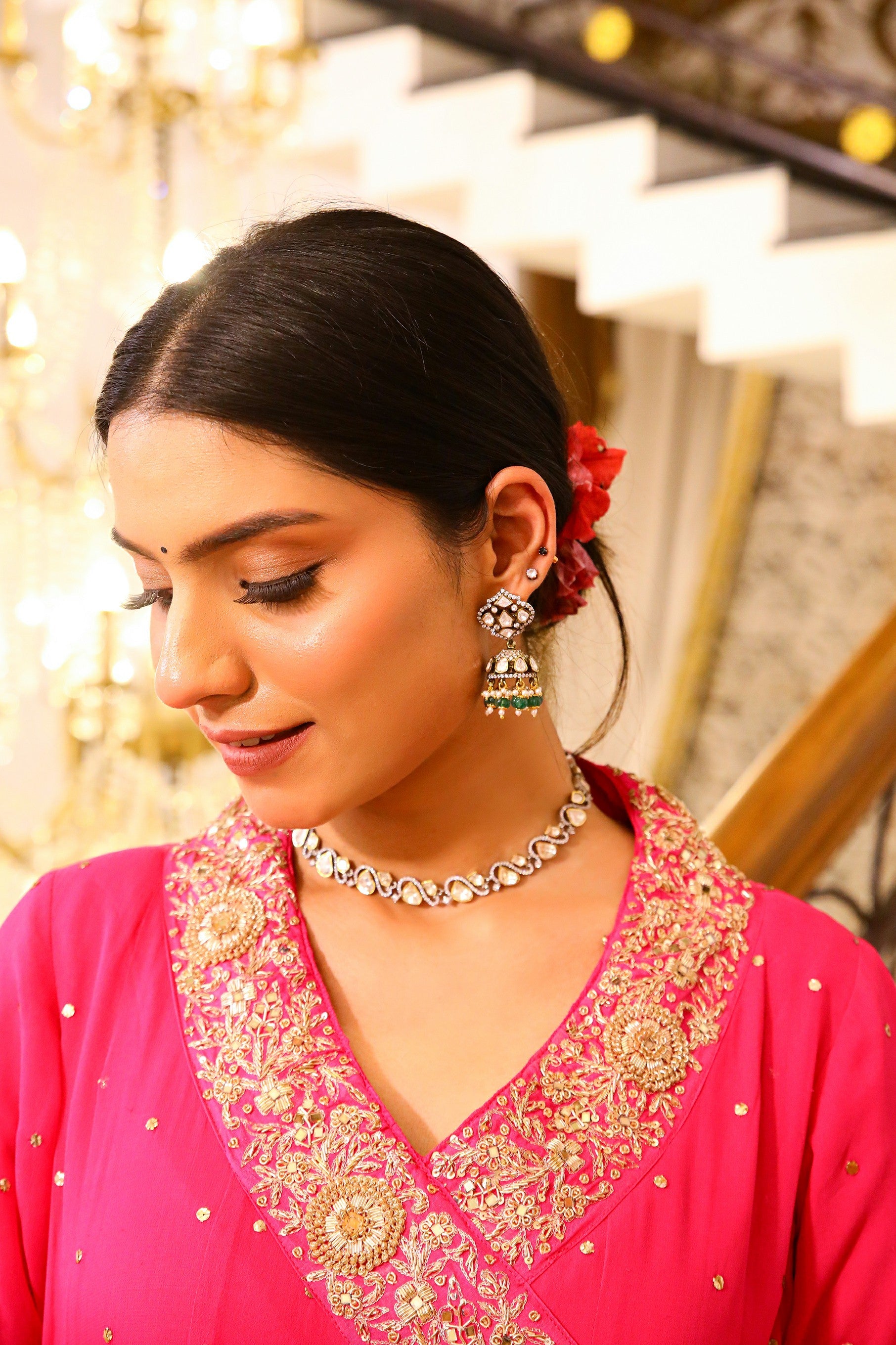 SULTANA UPARA SILK ANARKALI SET