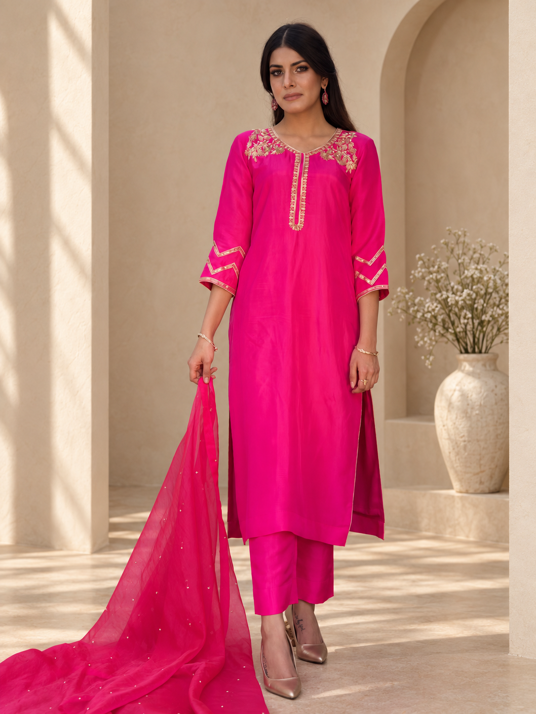 JASMINE SILK KURTA SET