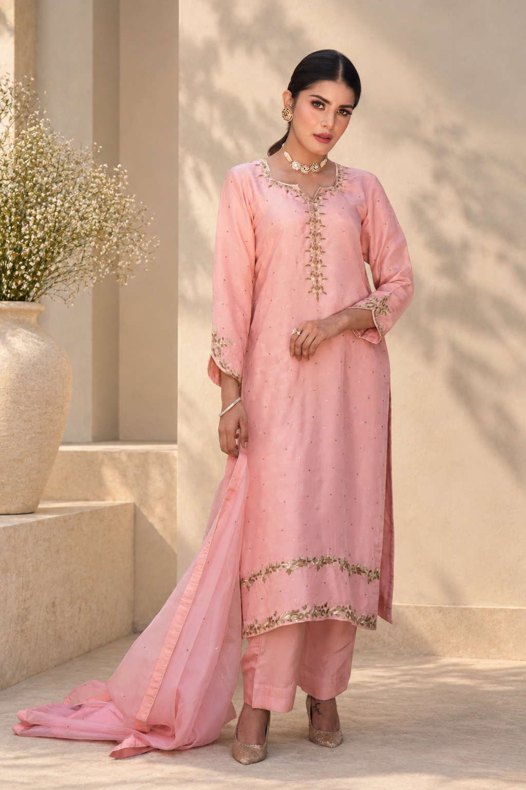 SIYA UPARA SILK KURTA SET