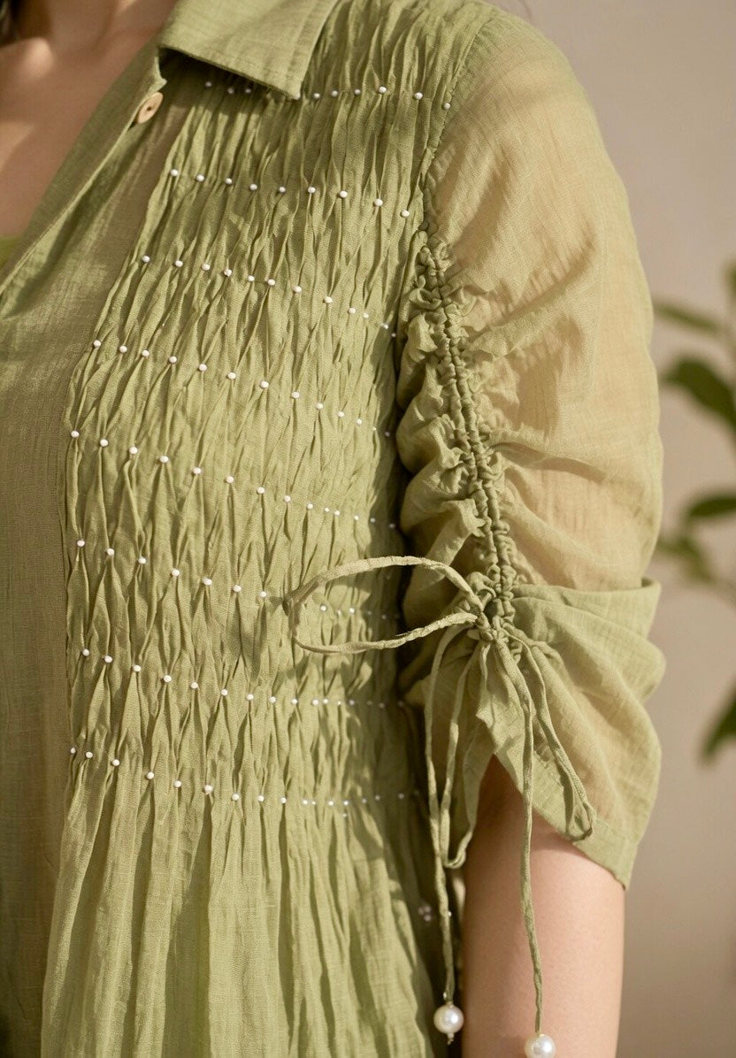 ALTEA MUL CHANDERI EMBROIDERED SHIRT