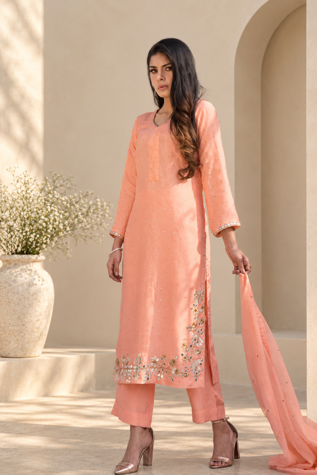 KAINA UPARA SILK KURTA SET