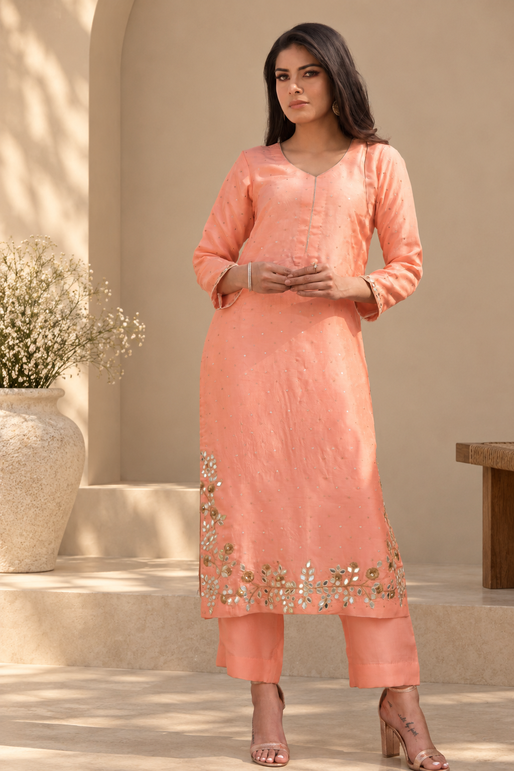 KAINA UPARA SILK KURTA SET