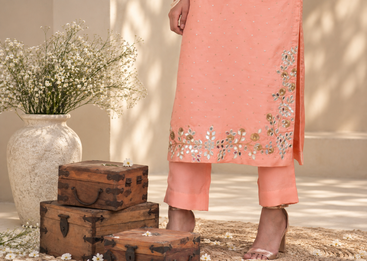 KAINA UPARA SILK KURTA SET
