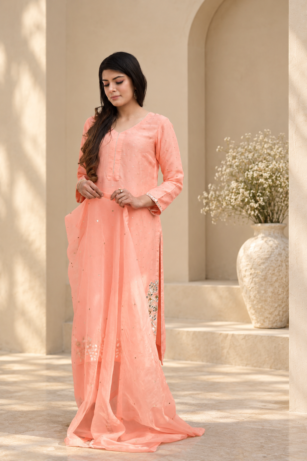 KAINA UPARA SILK KURTA SET