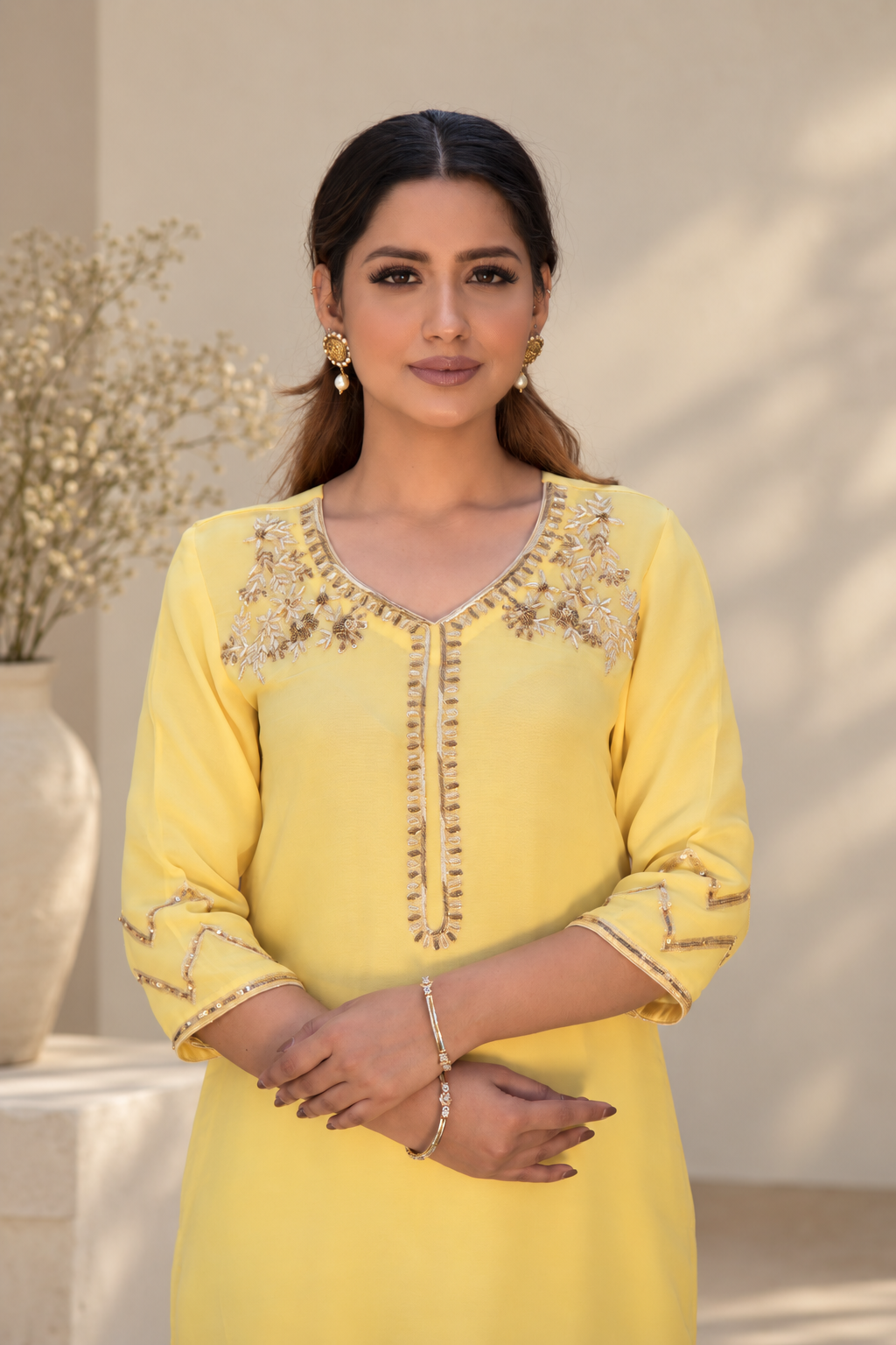 SHAMA GEORGETTE KURTA SET