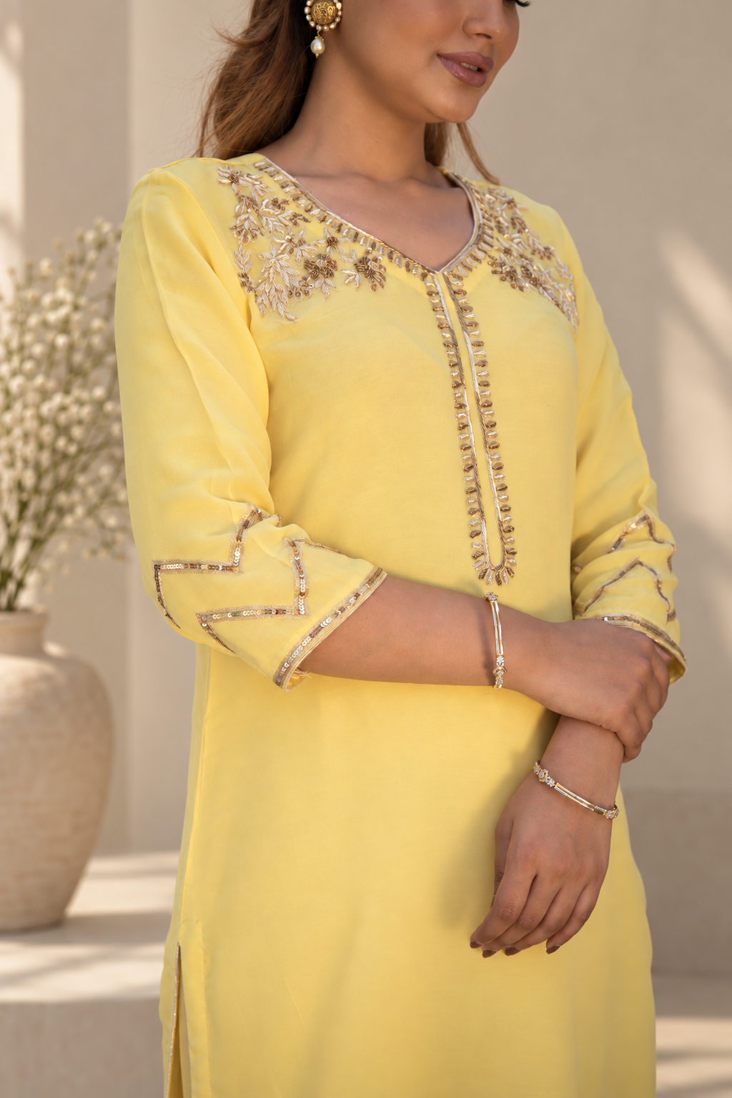 SHAMA GEORGETTE KURTA SET