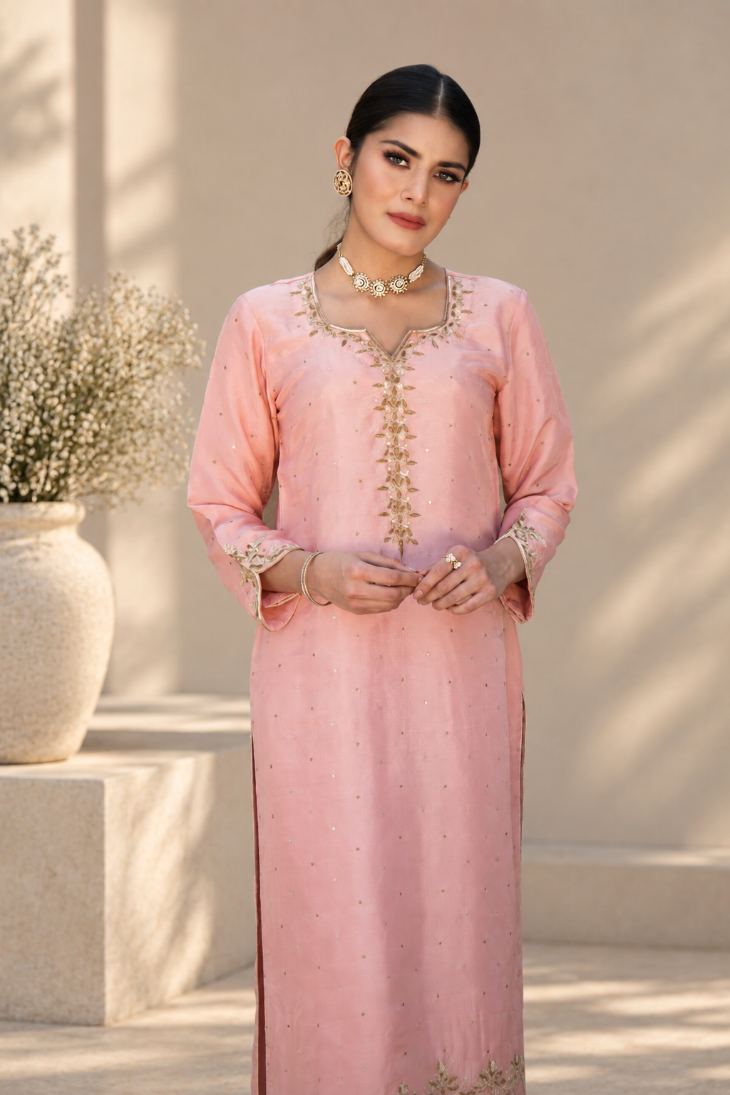 SIYA UPARA SILK KURTA SET
