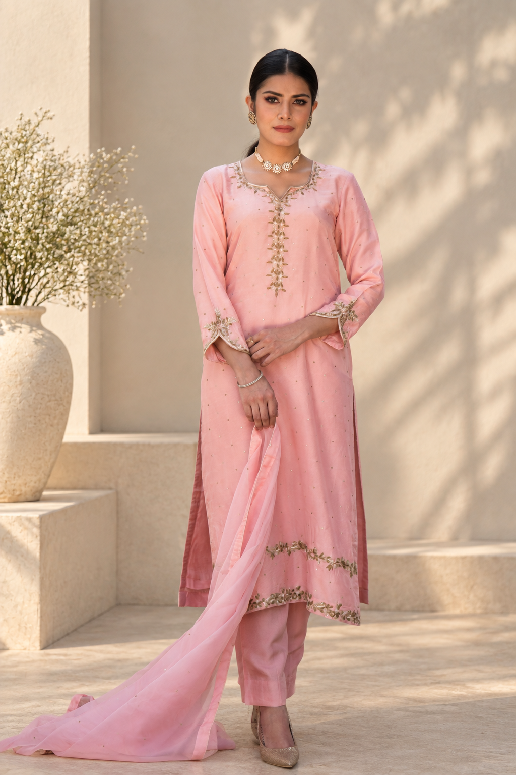 SIYA UPARA SILK KURTA SET