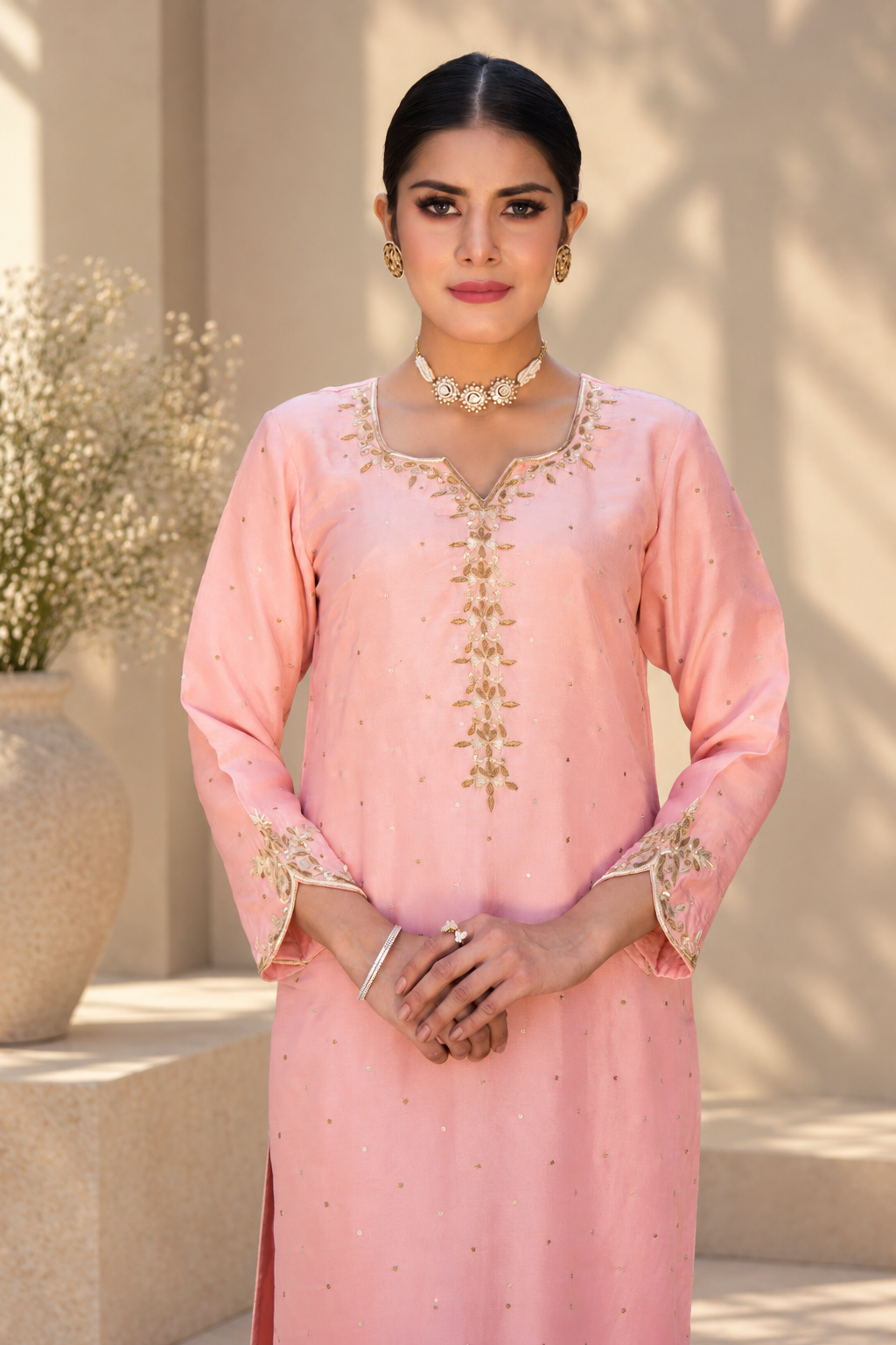 SIYA UPARA SILK KURTA SET