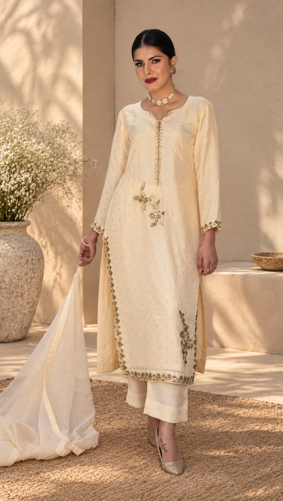 KASHISH UPARA SILK KURTA SET
