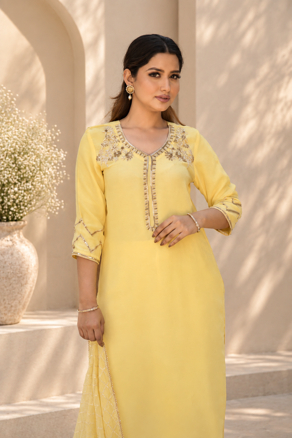 SHAMA GEORGETTE KURTA SET