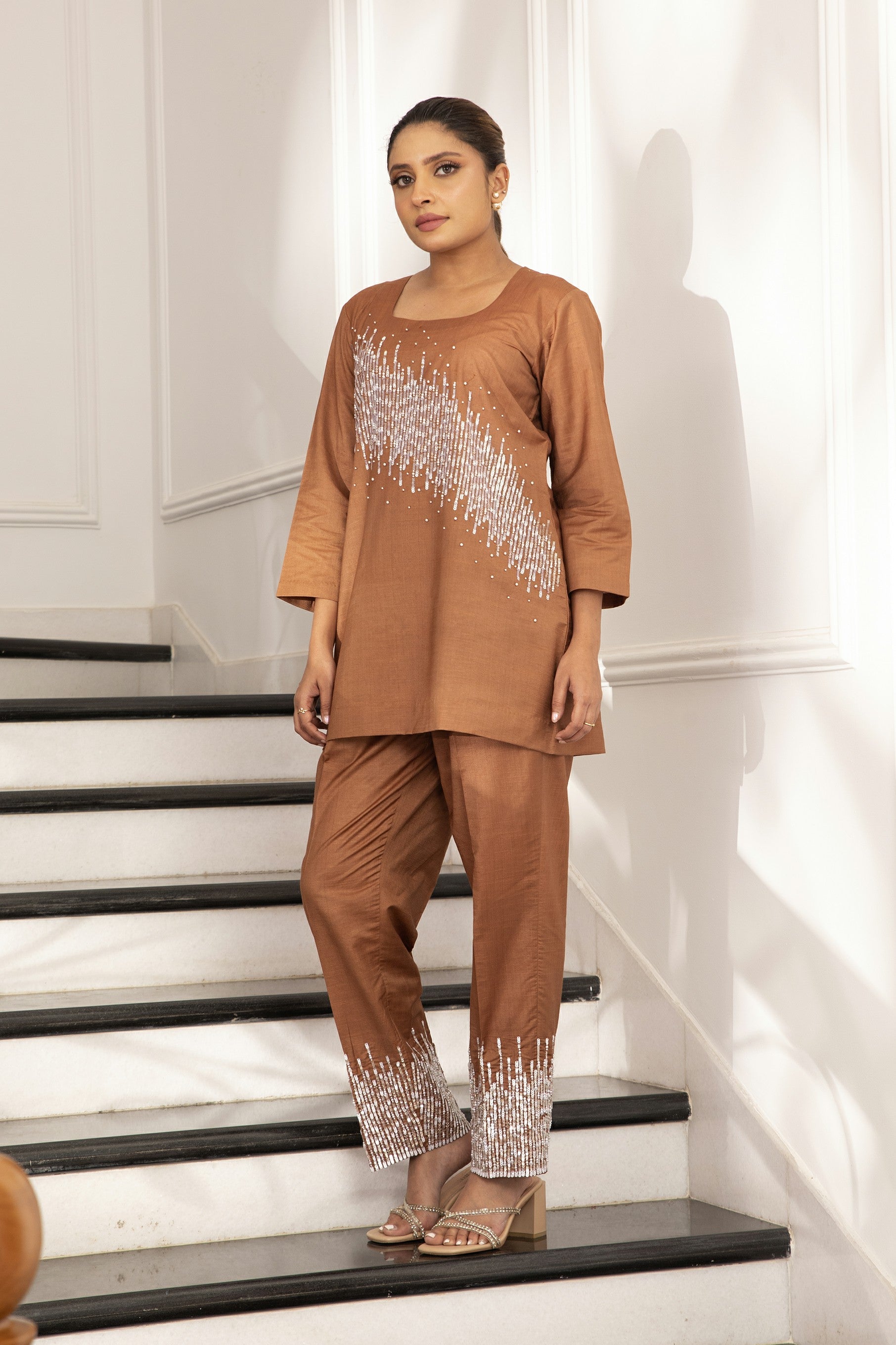 MIA COTTON SILK CO-ORD SET