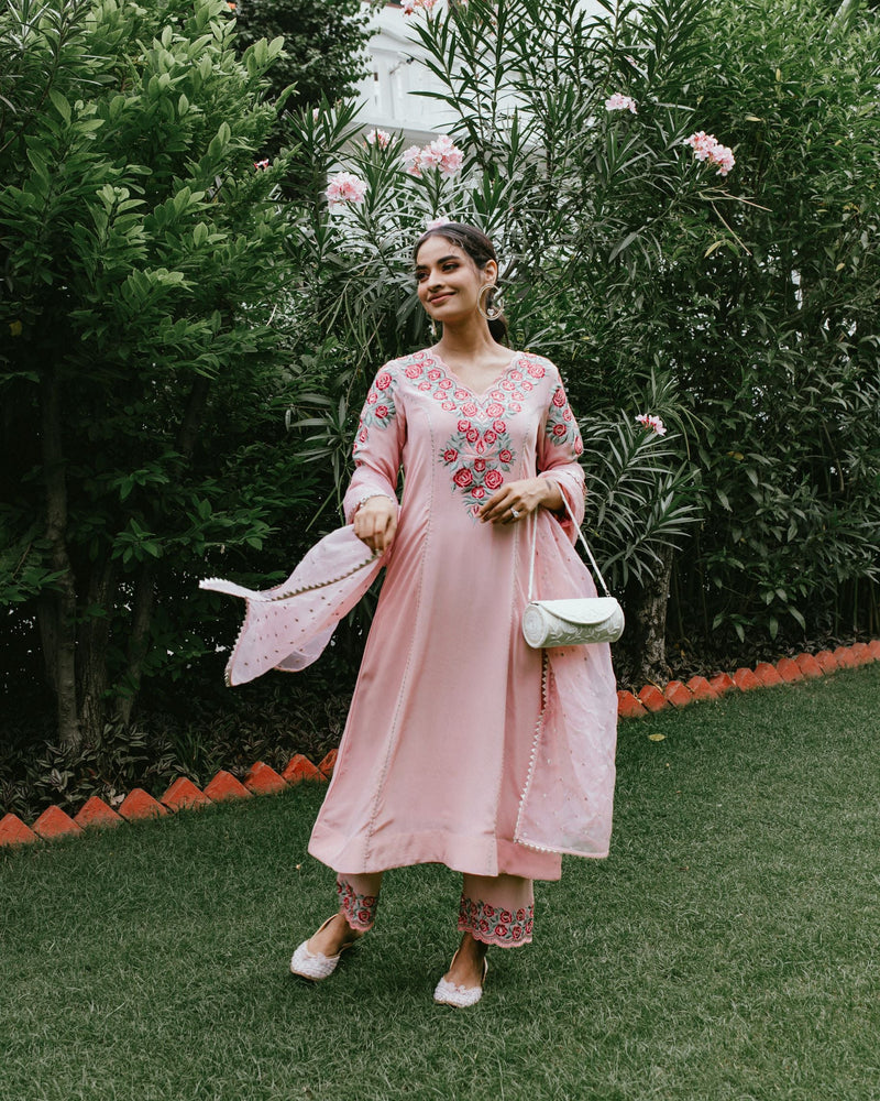 Alina Crepe Kurta Set